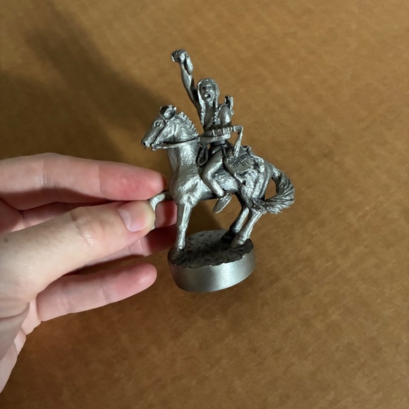 Rare Vintage Frederic Remington Pewter Chess Set 1989 - Picture 8 of 11